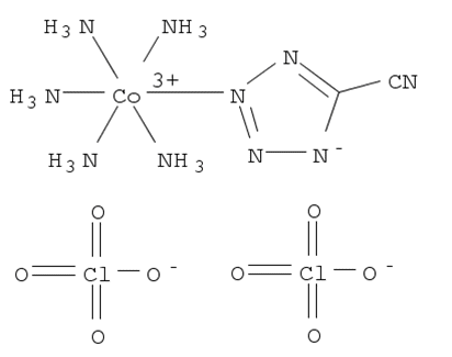 Cobalt(2+), pentaammine(1H-tetrazole-5-carbonitrilato-κN2)-, (OC-6-22)-, perchlorate (1:2)
